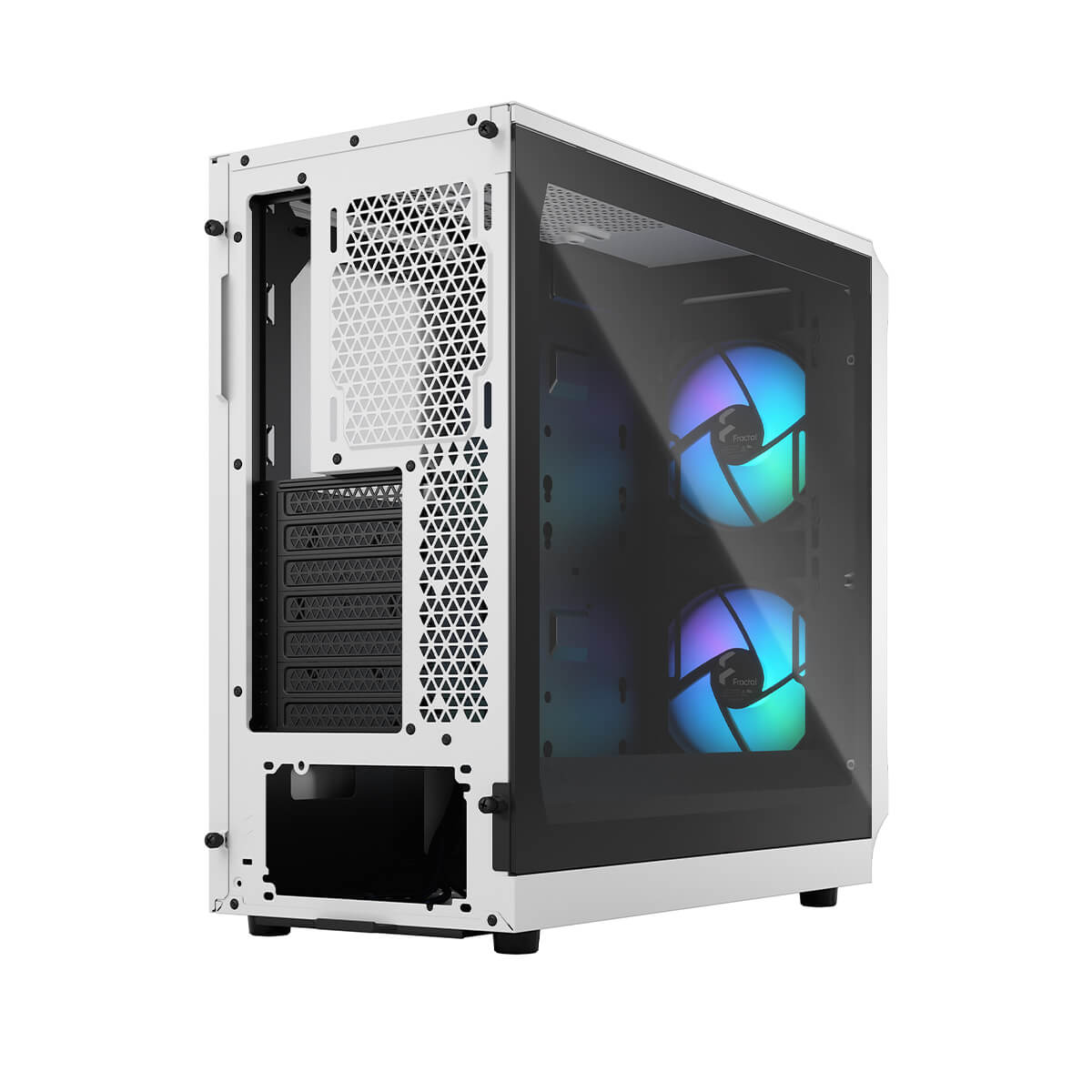 Fractal Design Focus 2 RGB Mid Tower Case - White TG Clear Tint