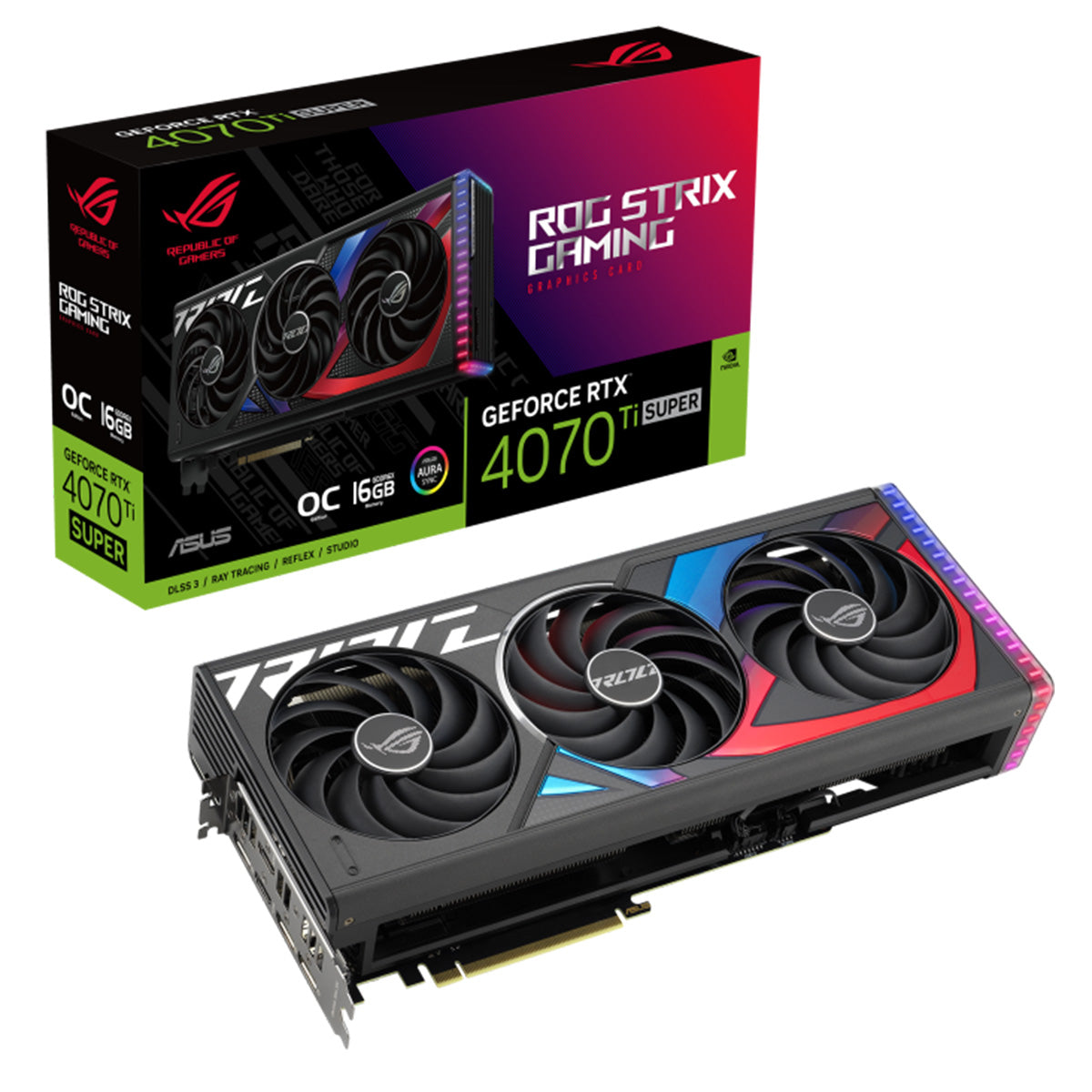 ASUS GeForce RTX 4070 Ti SUPER ROG STRIX OC 16GB Graphics Card
