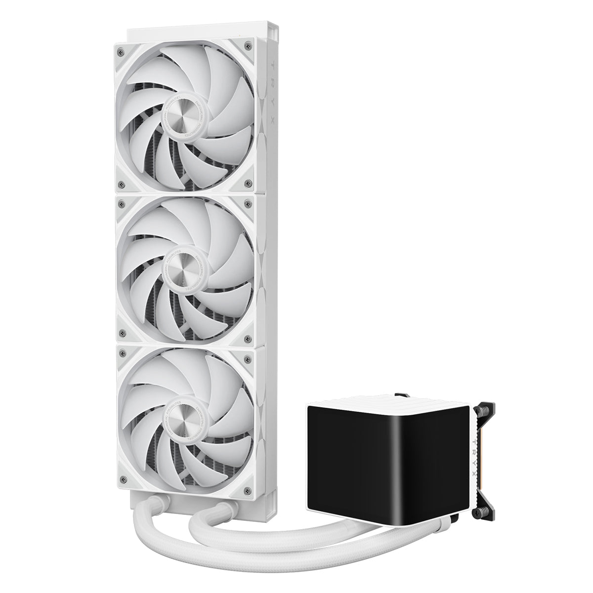 TRYX PANORAMA 360mm ARGB WHITE 6.67'' Curved AMOLED Screen AIO CPU Cooler