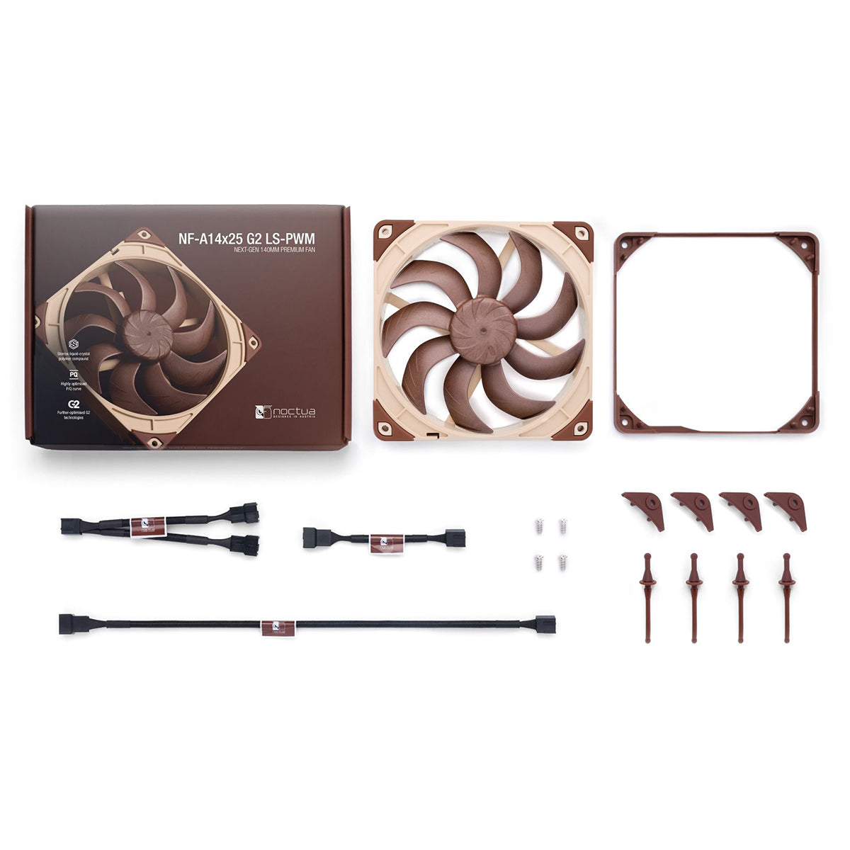 Noctua NF-A14X25 G2 LS-PWM Low Noise 140mm 800rpm Fan
