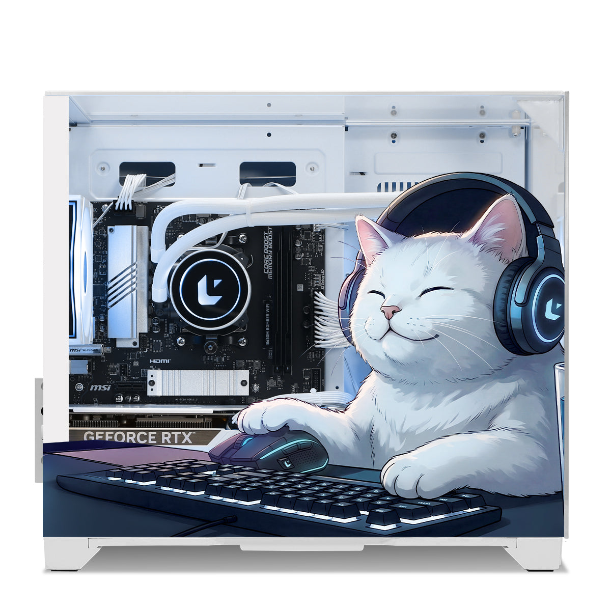 Neutrino RR RX 9060 XT 16GB Ryzen 7 7700 EVO Gaming PC - White