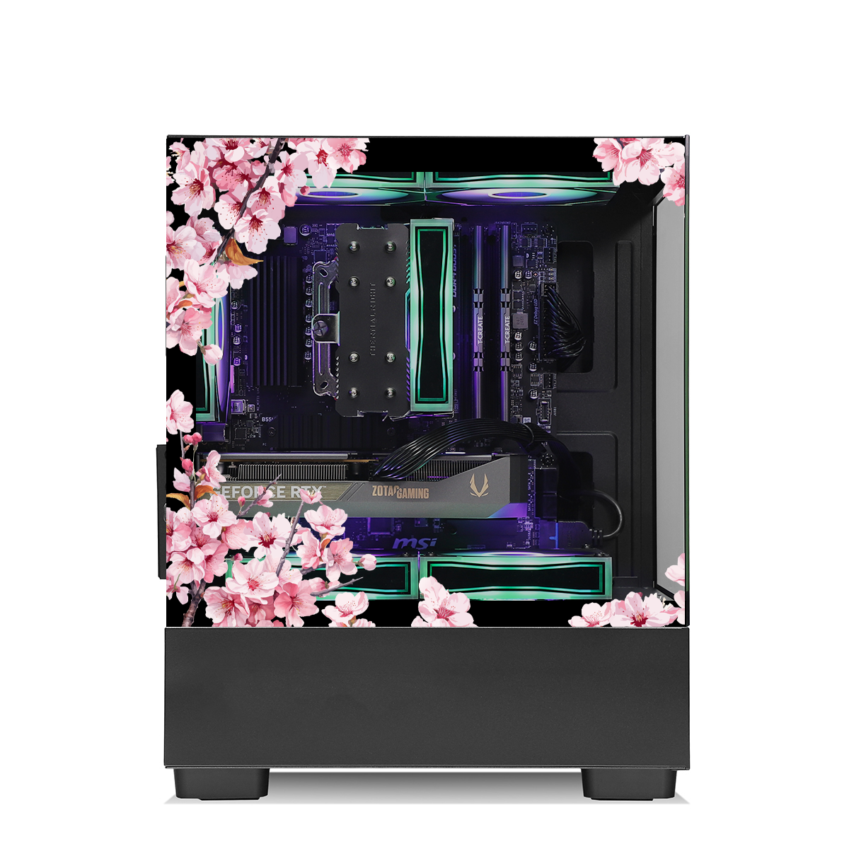 Qubit NEX RTX 5060 Ryzen 5 5600 Gaming PC - BLACK