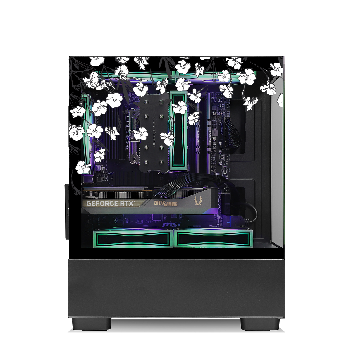 Qubit RTX 3050 Ryzen 5 5500 Gaming PC - Black