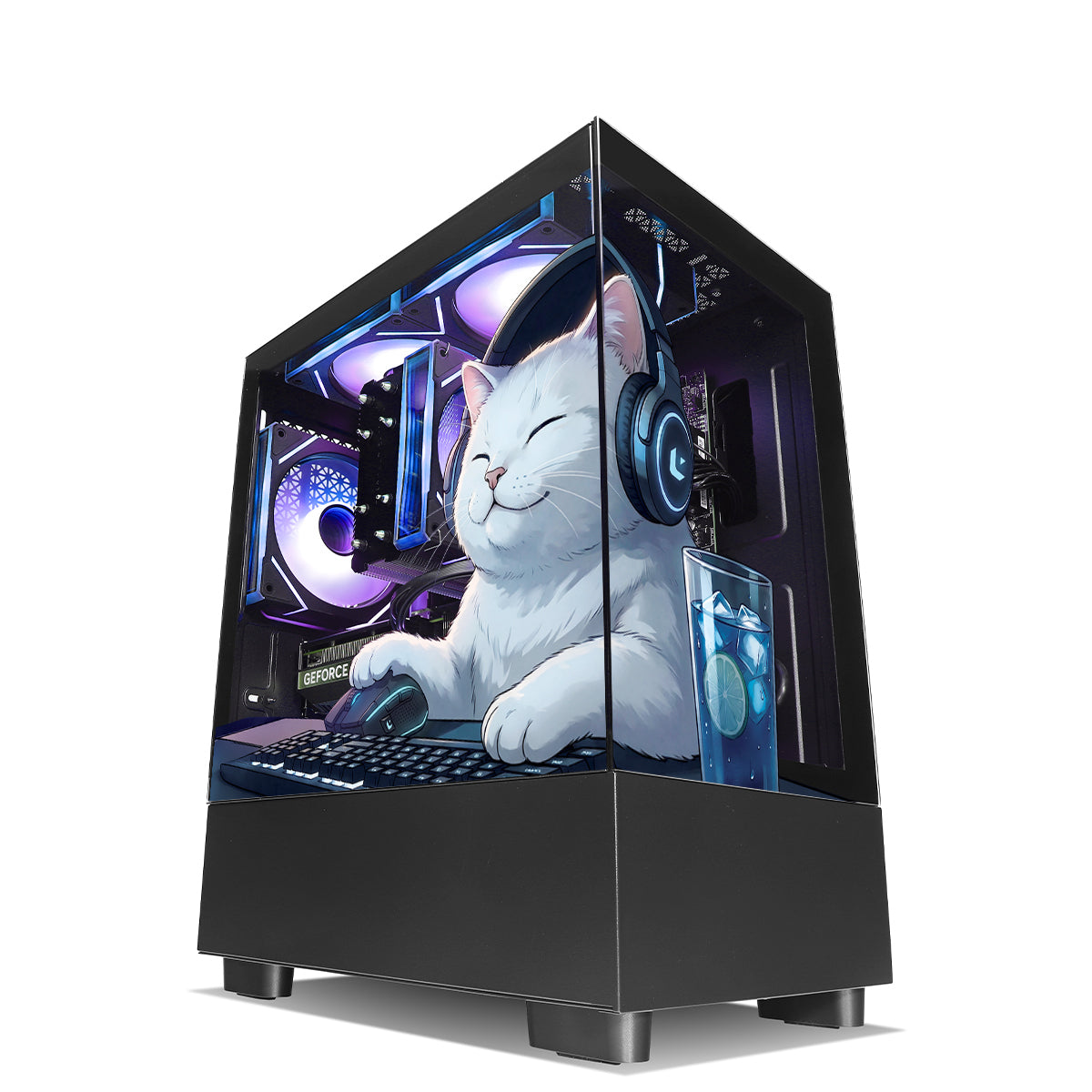 Qubit NEX RTX 5060 Ryzen 5 5600 Gaming PC - BLACK