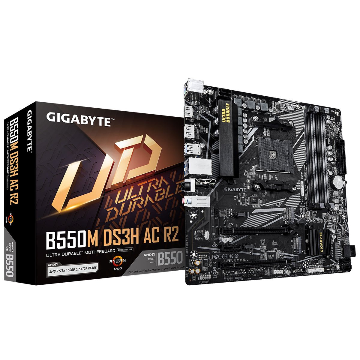 Gigabyte B550M DS3H AC R2 mATX Motherboard