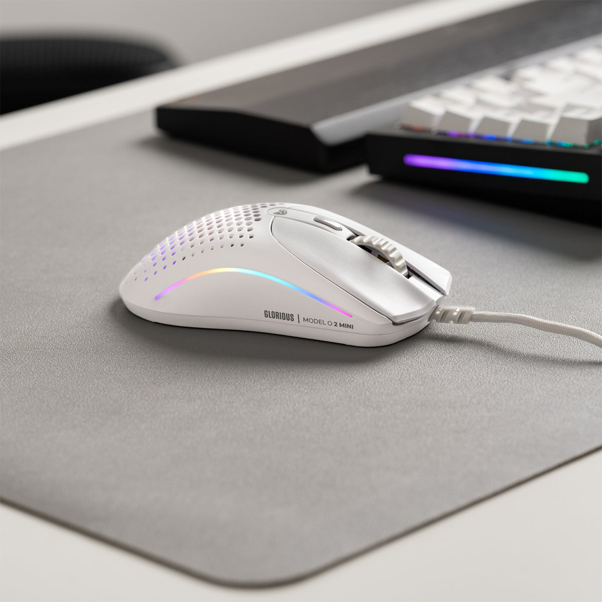 Glorious Model O 2 Mini Wired Gaming Mouse - White