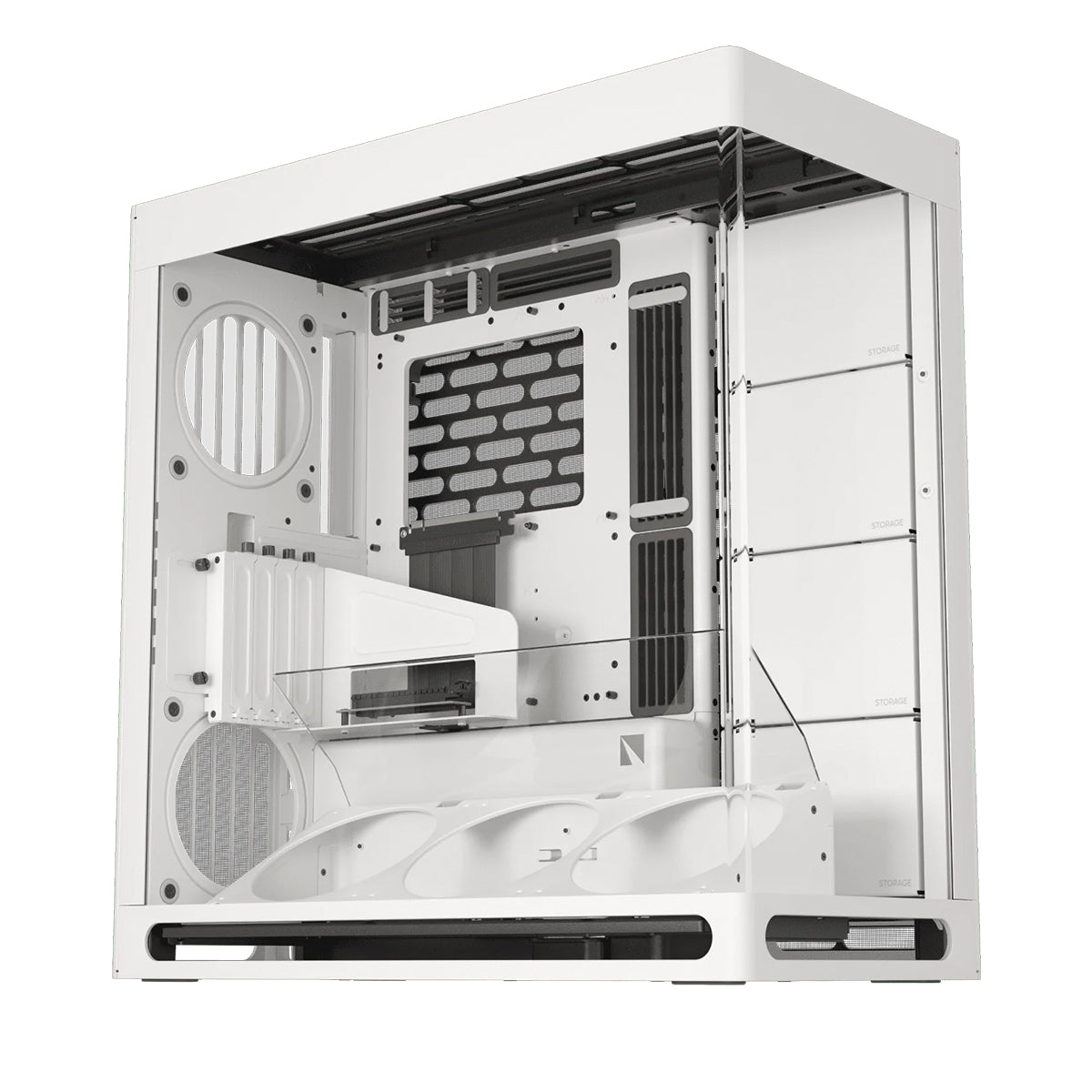 Havn HS 420 VGPU PCIE 5.0 ATX Mid Tower Case - White