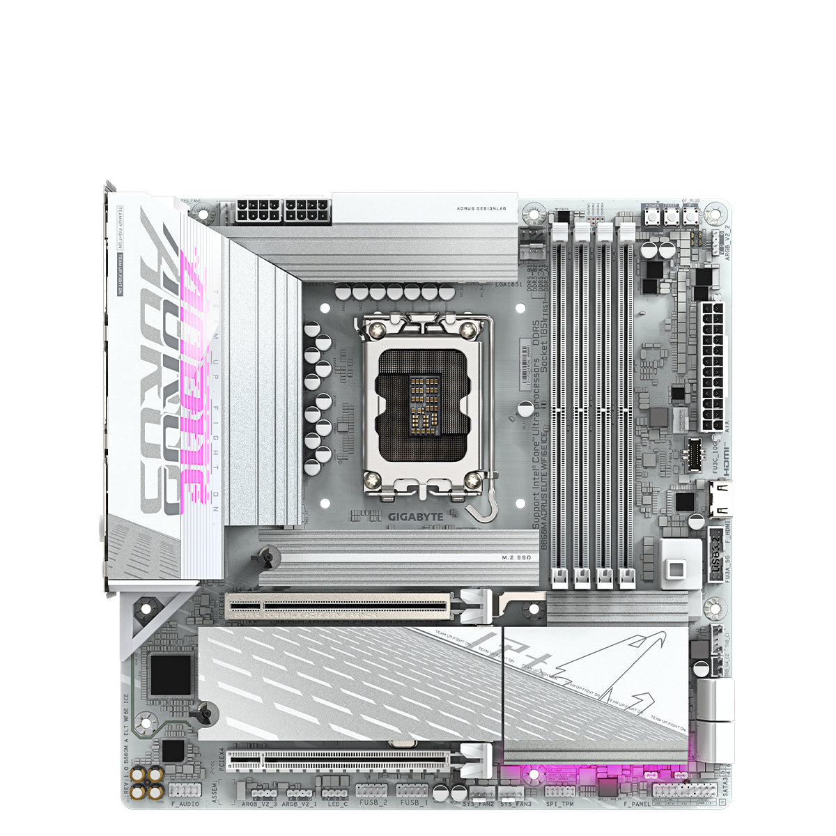 GIGABYTE B860M AORUS ELITE WIFI6E ICE mATX Motherboard