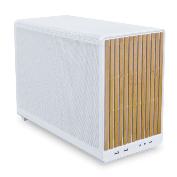 Lian Li DAN-A3 mATX Mini Tower Case - White Wooden