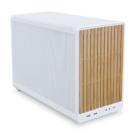 Lian Li DAN-A3 mATX Mini Tower Case - White Wooden