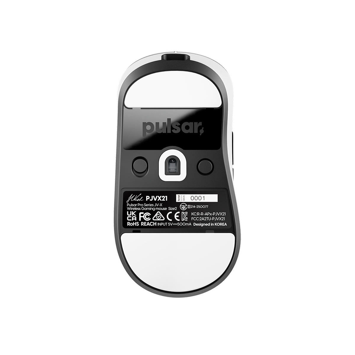 Pulsar Pro Series JV-X Size2 Wireless Gaming Mouse - White