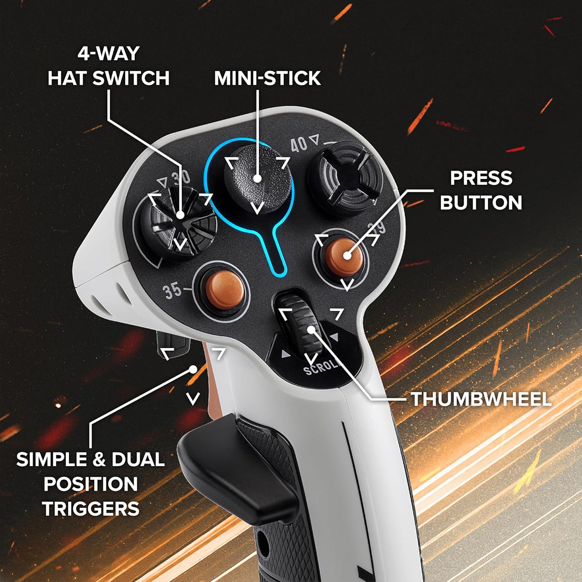 Thrustmaster SOL-R 2 Hall-Effect HOSAS Space Sim Duo