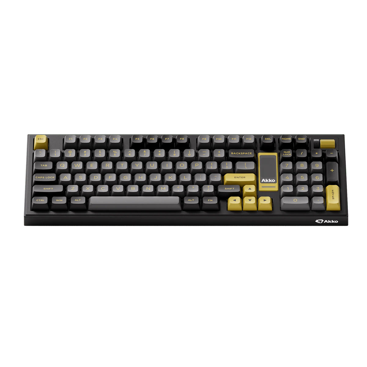 Akko 5098B Black & Gold Compact 1800 LCD RGB Wireless Mechanical Keyboard - Piano Pro V3 Switch