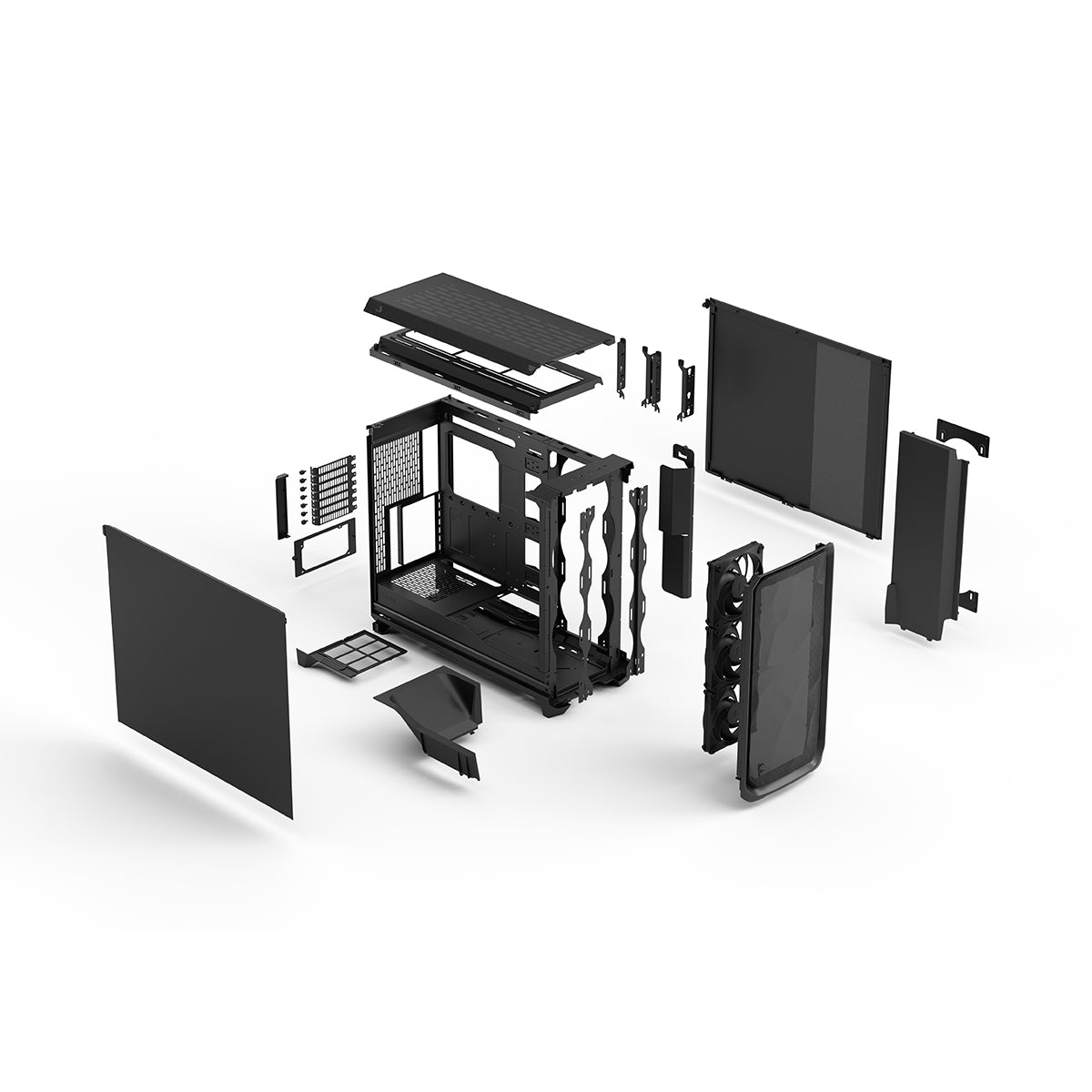 Fractal Design Meshify 3 XL Full Tower Case - Black Solid