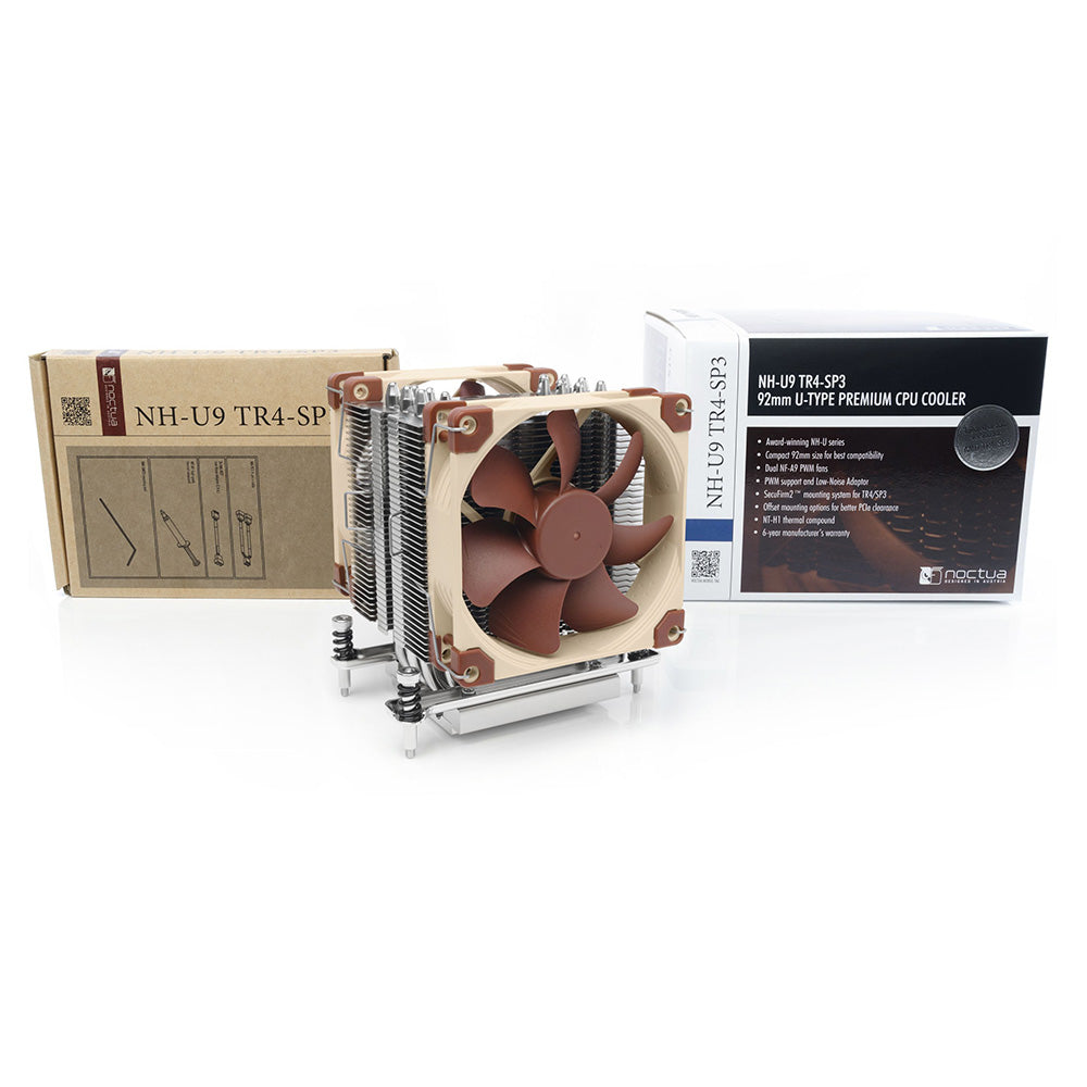 Noctua NH-U9 TR4-SP3 Premium CPU Cooler for AMD sTRX4/TR4/SP3 (92mm Brown)