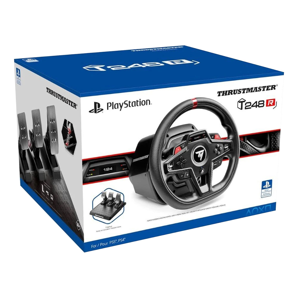 Thrustmaster T248R Wheel and Pedals Bundle - Playstation/PC