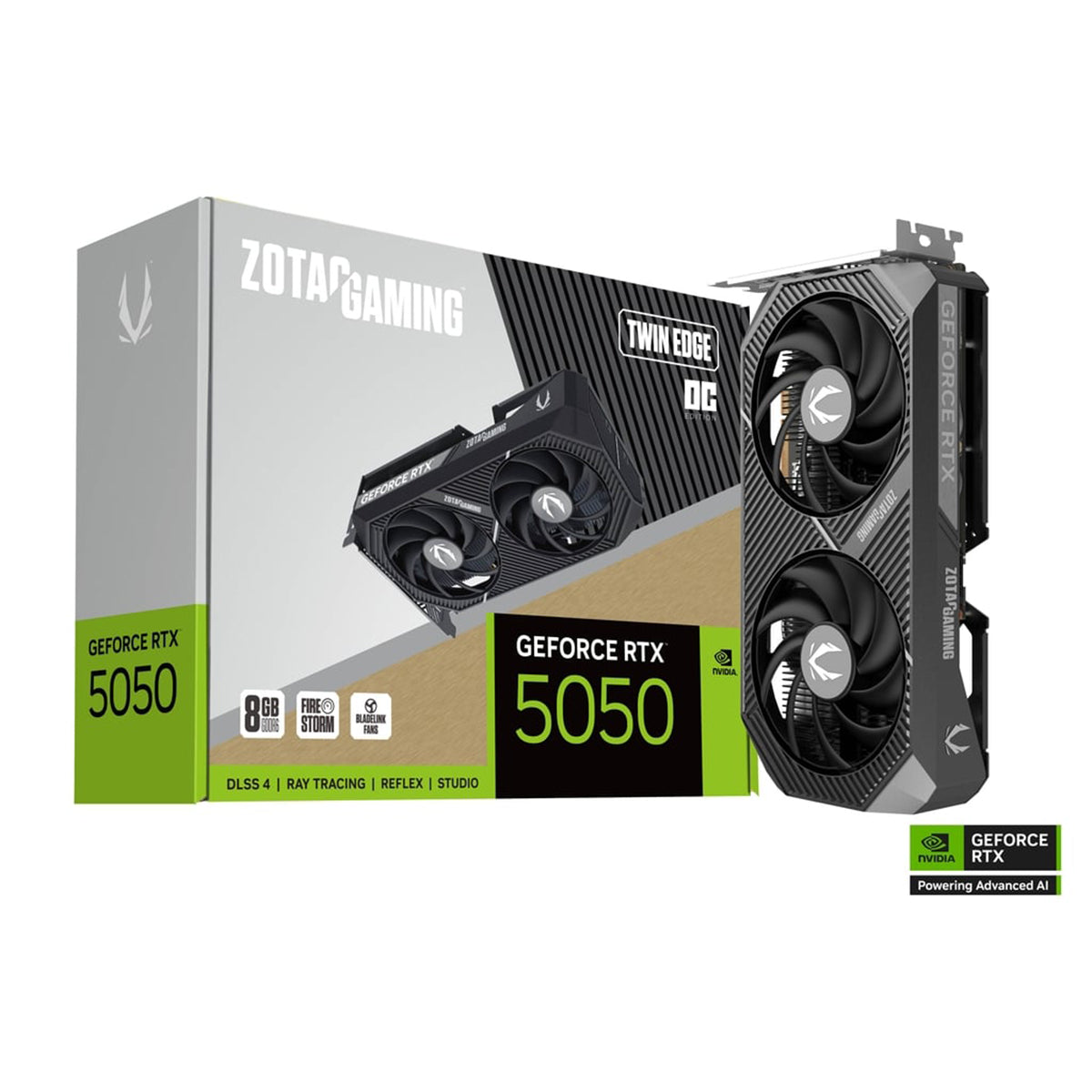 ZOTAC GeForce RTX 5050 TWIN EDGE OC 8GB Graphics Card