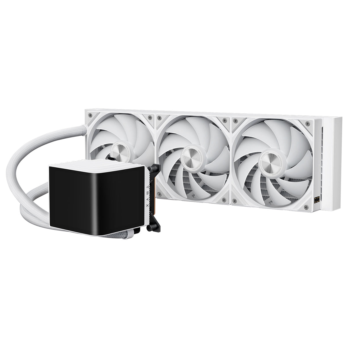 TRYX PANORAMA 360mm ARGB WHITE 6.67'' Curved AMOLED Screen AIO CPU Cooler