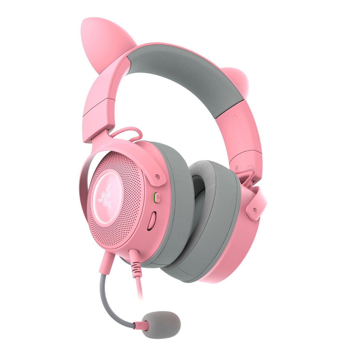 Razer Kraken Kitty V2 Pro Wired RGB Headset with Interchangeable Ears - Quartz Edition