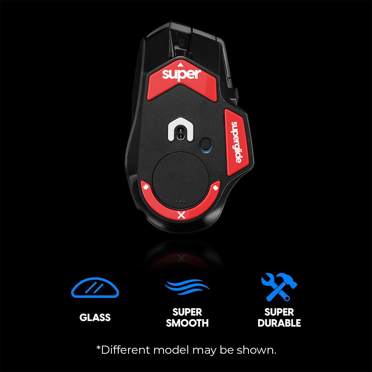 Pulsar Superglide Glass Mouse Skates for Logitech G Pro X Superlight 2 - White