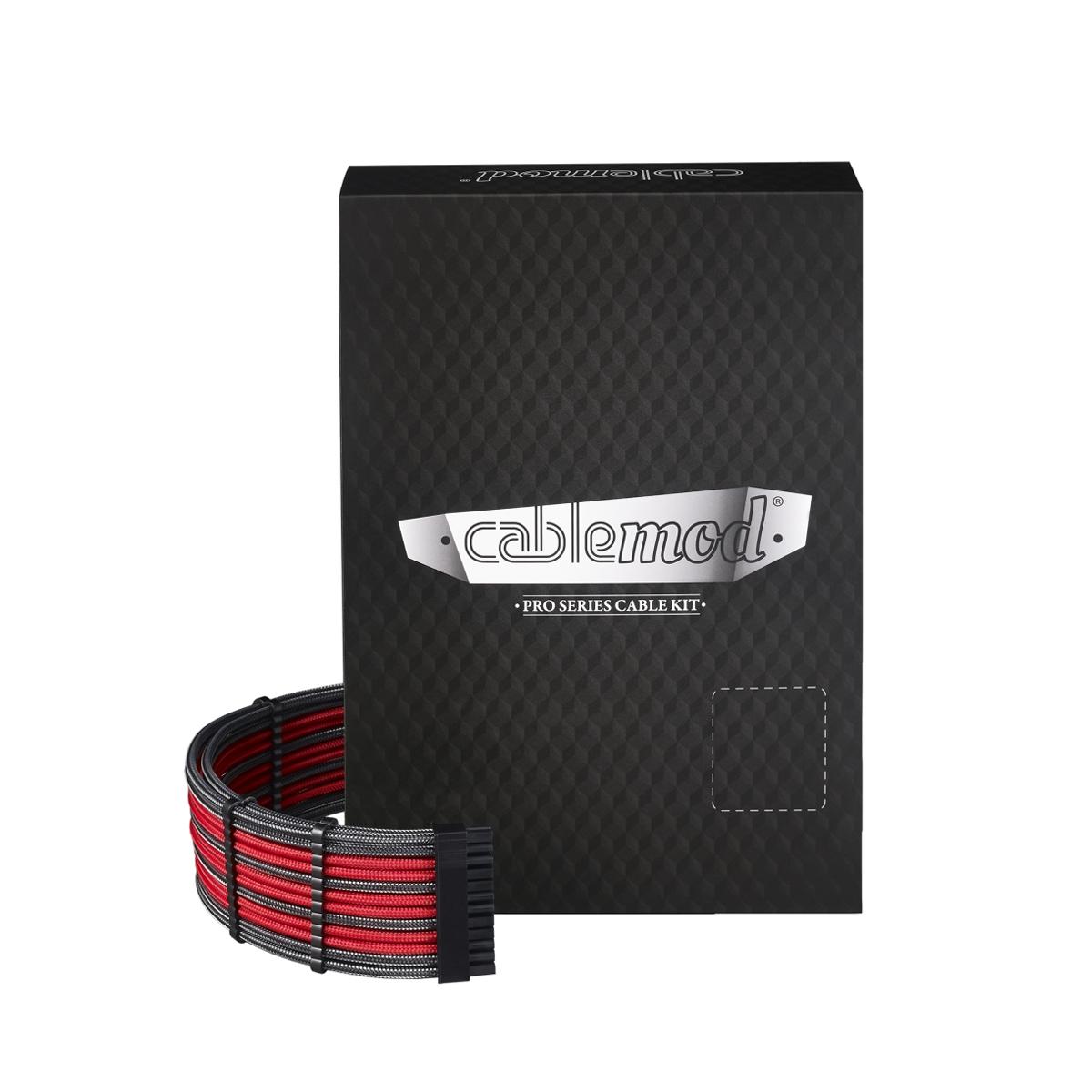 CableMod PRO ModMesh C-Series RMi RMx RMv2 HX & AX Cable Kit - Carbon/Red