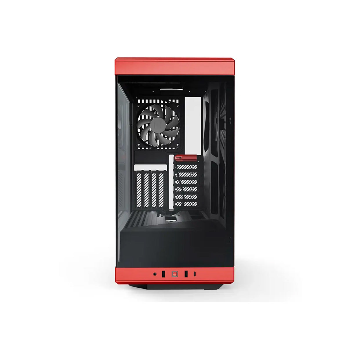 Hyte Y40 Tempered Glass Mid Tower Case - Red and Black