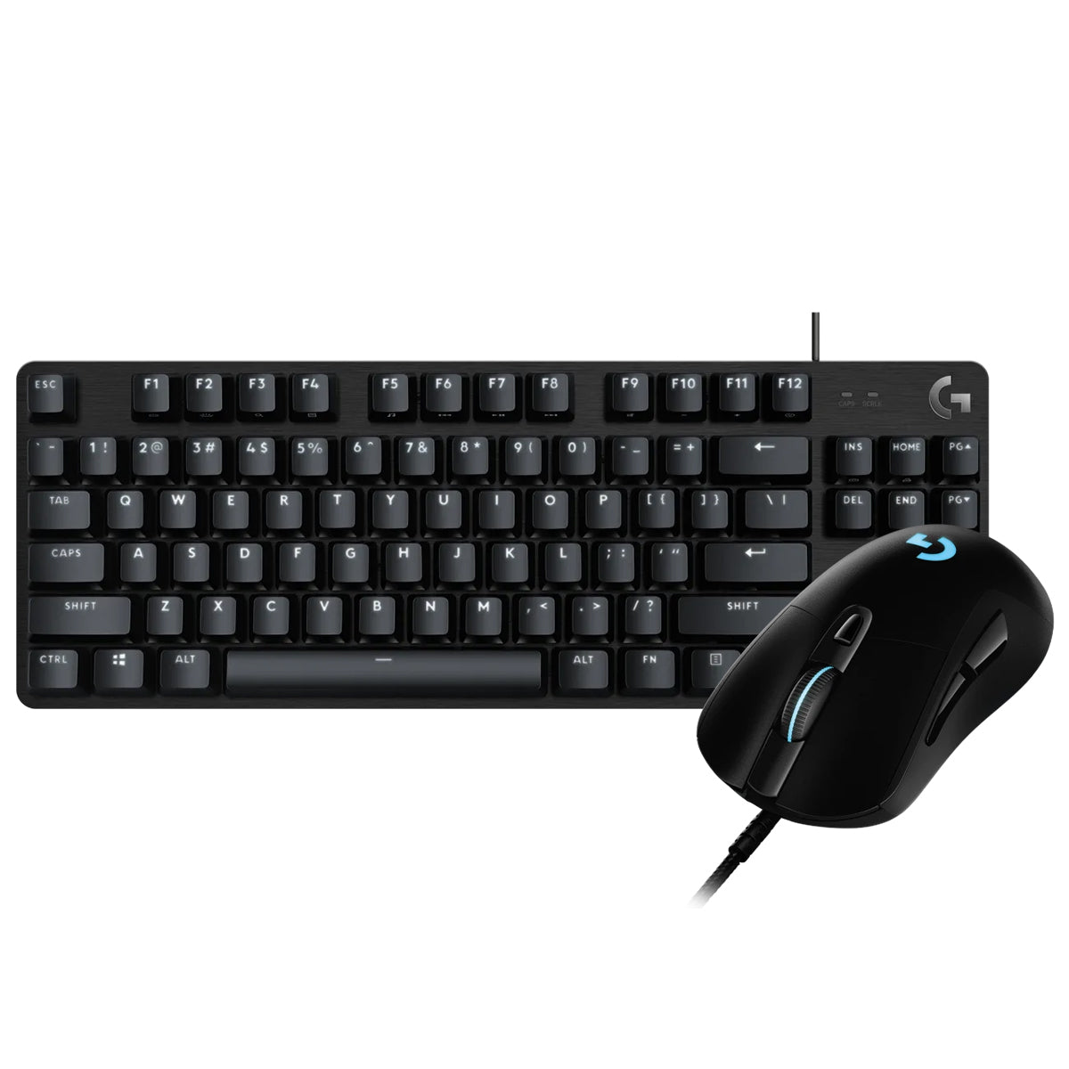 Logitech G413 TKL + G403 Wired Tactile Mechanical Keyboard and Mouse Bundle