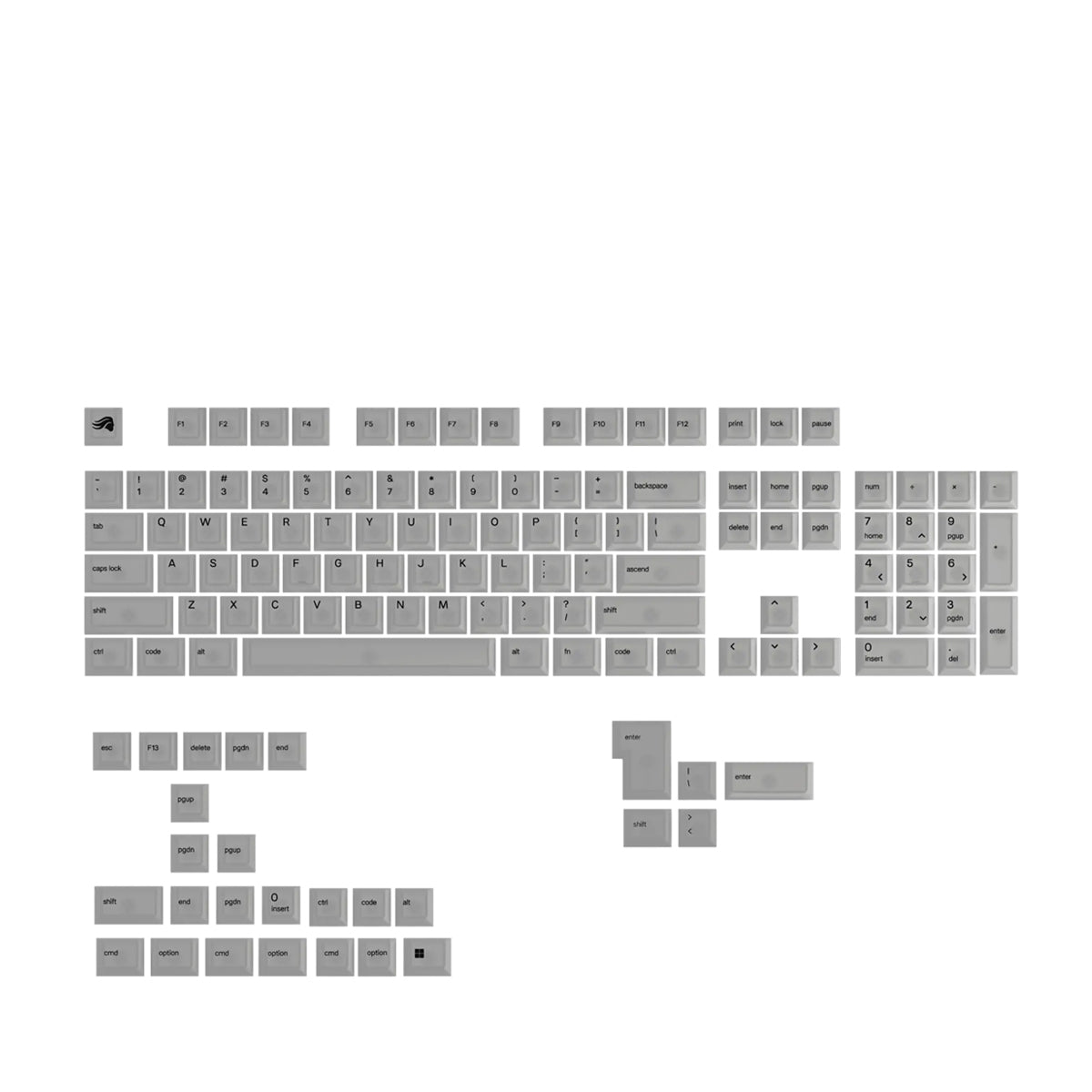 Glorious Polychroma V2 RGB Keycap Set