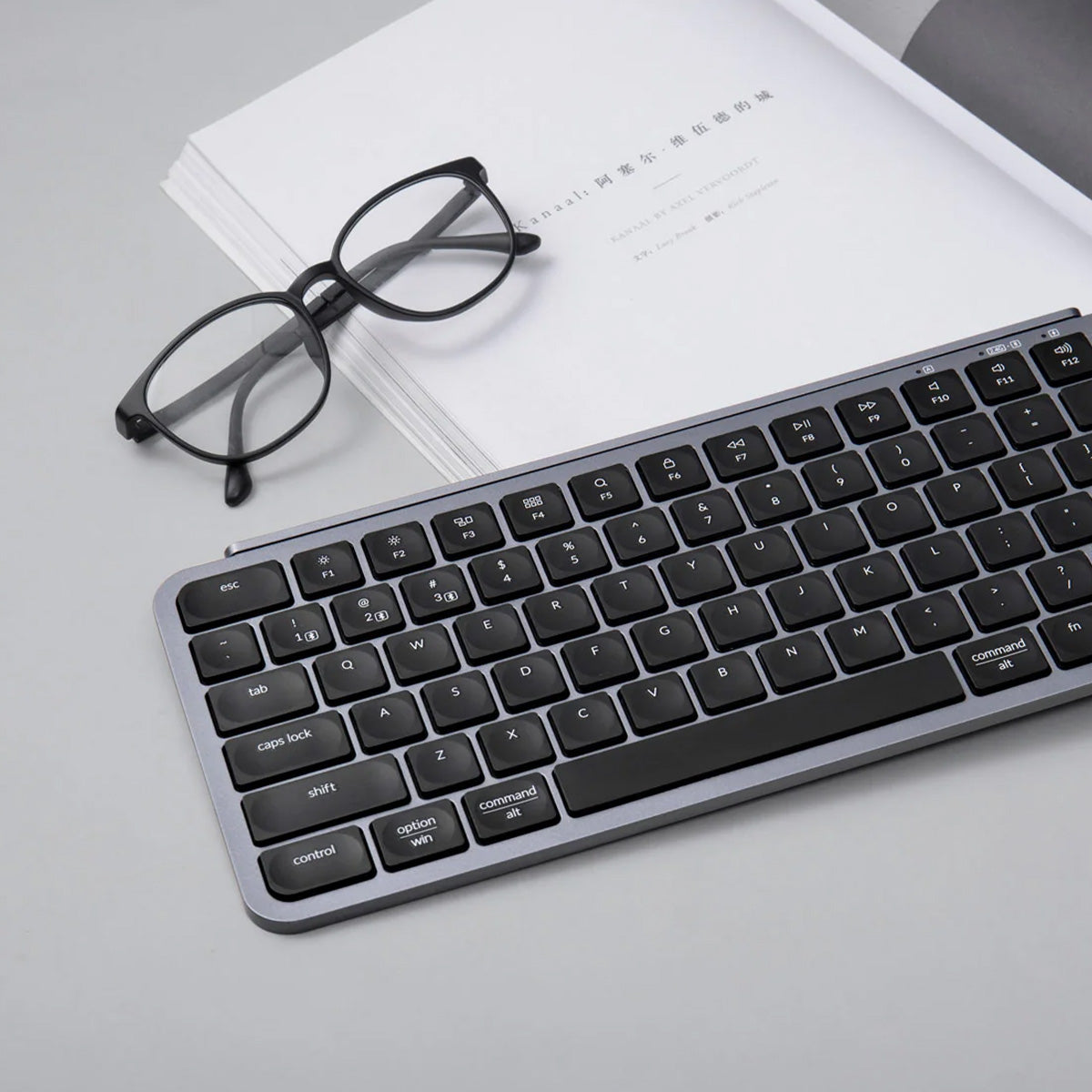 Keychron B1 Pro 75% Ultra-Slim Wireless Keyboard - Space Grey
