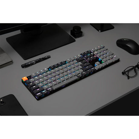 Keychron K5X Full Sized Low Profile RGB Wireless Mechanical Keyboard - Red Switch