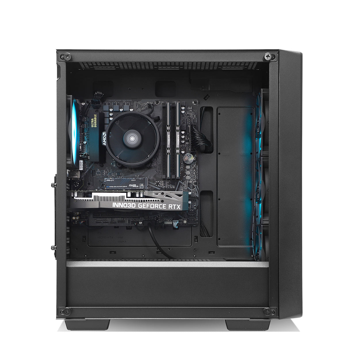 Arasaka AMP GO RTX 3050 Ryzen 5 5500 Gaming PC - Black
