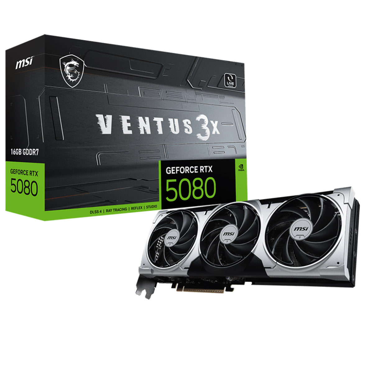 MSI GeForce RTX 5080 VENTUS 3X PLUS 16GB Graphics Card