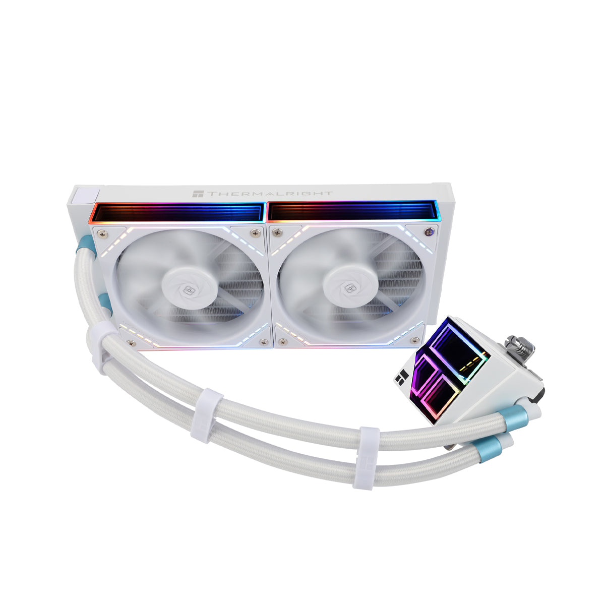 Thermalright Frozen Infinity 240 White AIO Liquid CPU Cooler TLM12W Fans - Bulk Pack