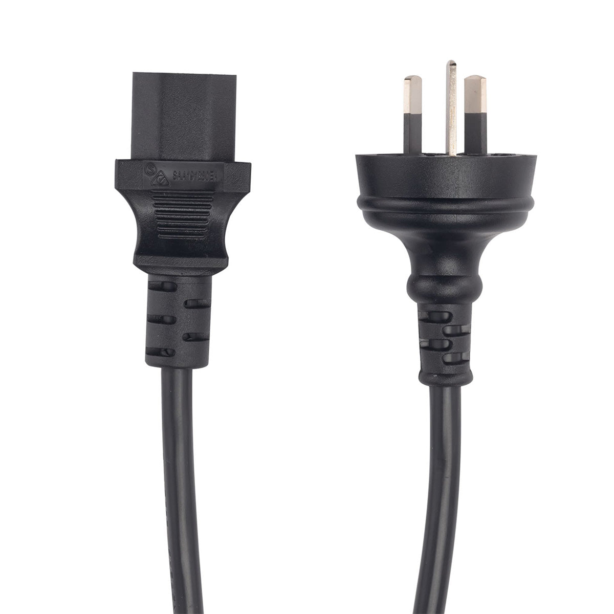 Dynamix 3-Pin Plug to IEC C13 Female Plug 10A Power Cord Black - 3M