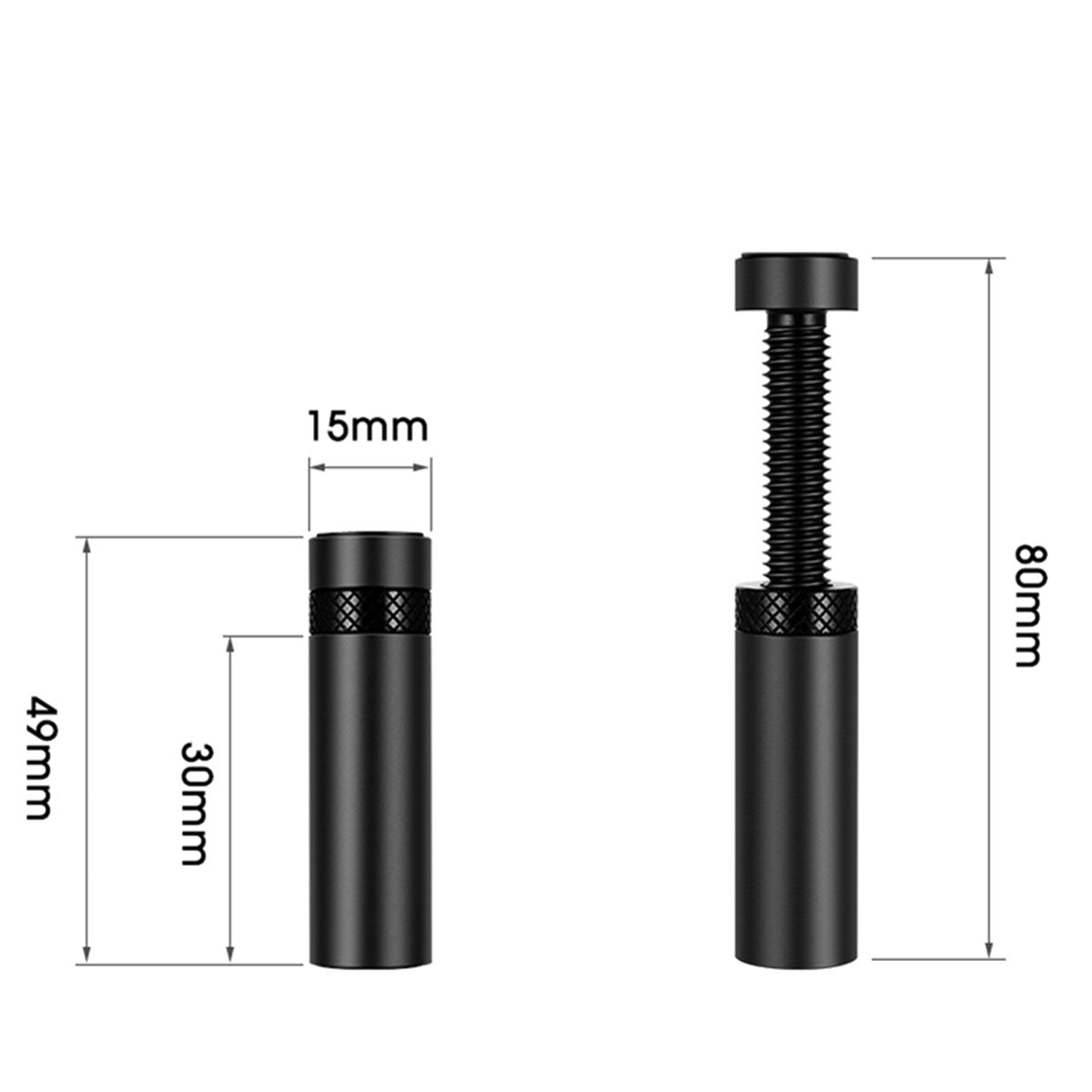 48mm-80mm Adjustable Aluminum Graphic Card Support - Black