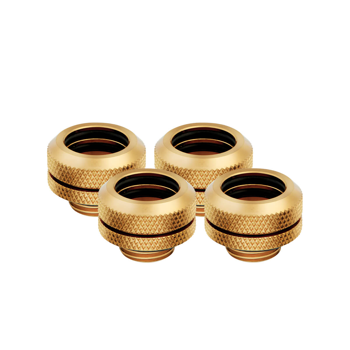 Corsair Hydro X Series XF Hardline 14mm Compression Fittings 4 Pack - Gold