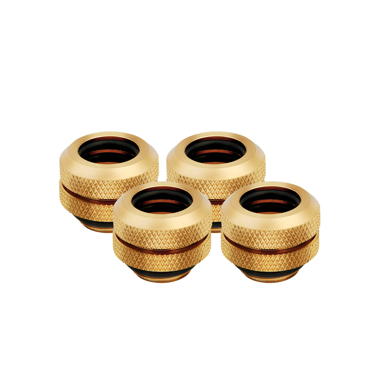 Corsair Hydro X Series XF Hardline 12mm Compression Fittings 4 Pack - Gold