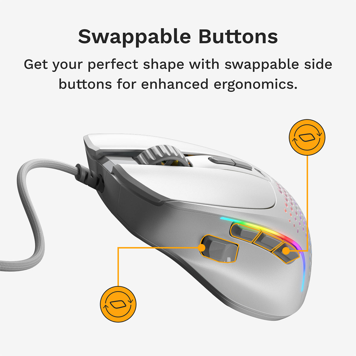 Glorious Model I 2 Wired Gaming Mouse - White