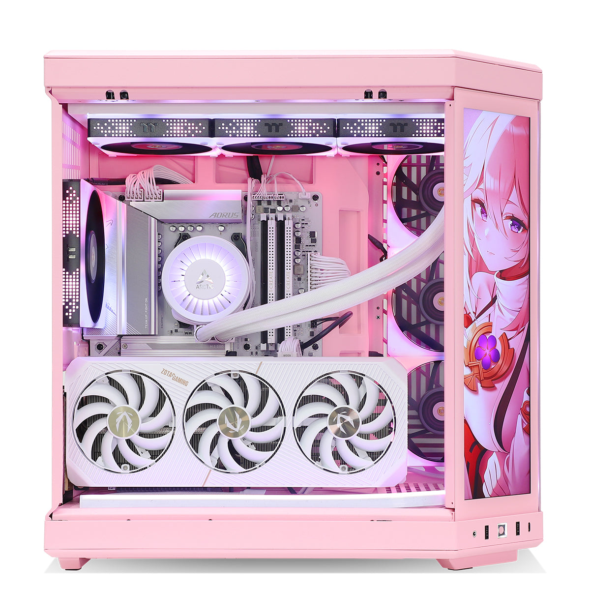 Abyssal AMP RTX 5080 Ryzen 7 9800X3D Gaming PC - PINK Infinite Edition