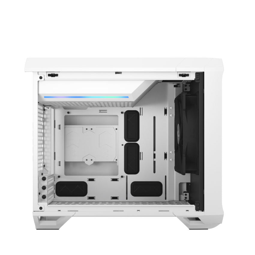 Fractal Design Torrent Nano ITX Tower Case - White TG Clear Tint