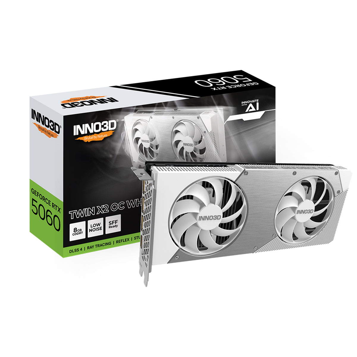 INNO3D GeForce RTX 5060 TWIN X2 OC WHITE 8GB Graphics Card