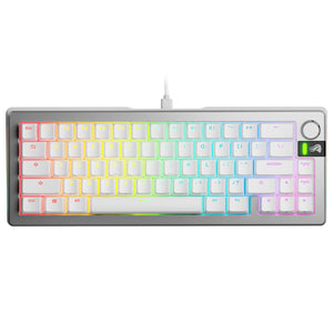 Glorious GMMK 3 Pro 65% Wired Mechanical Keyboard Fox Linear Switch - Silver