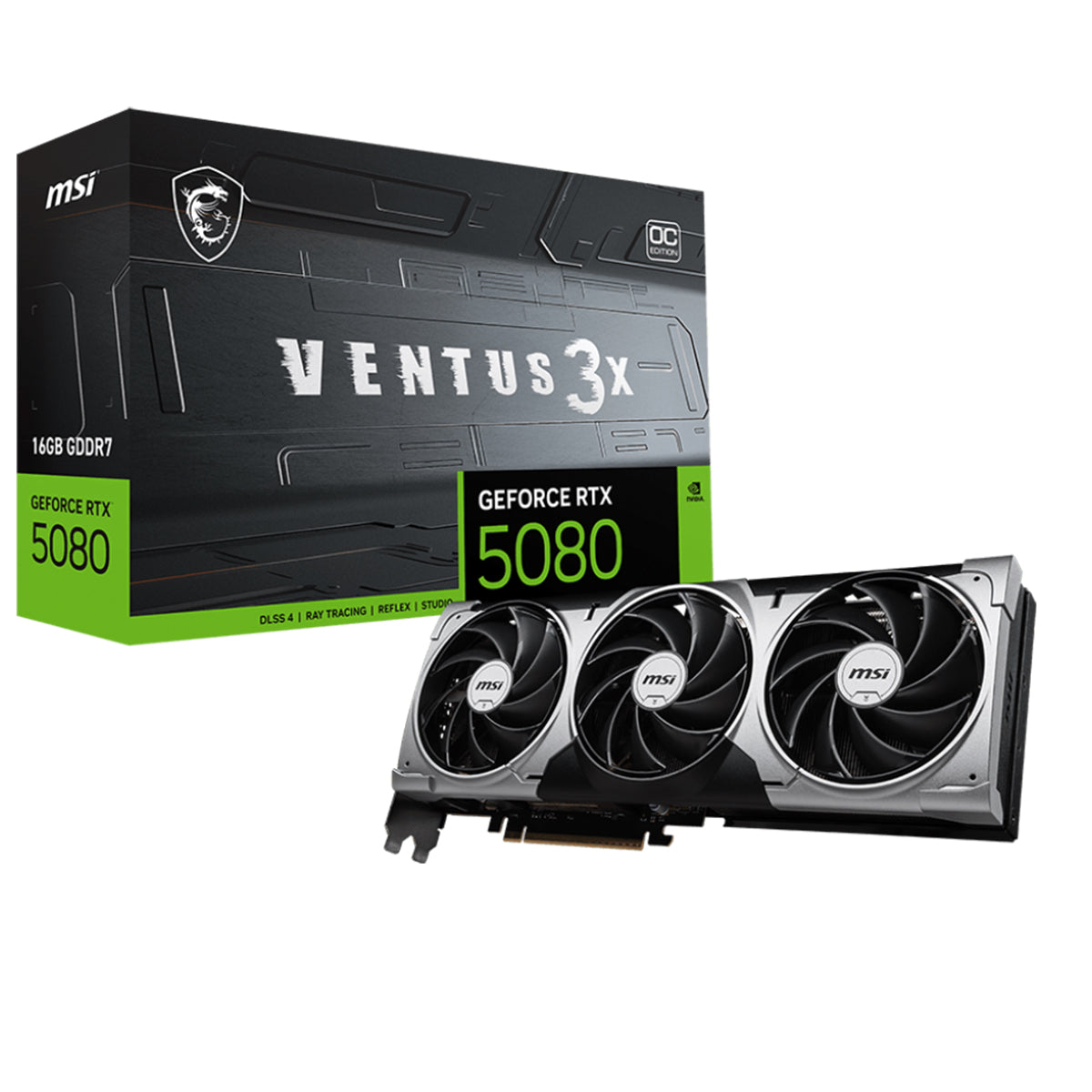 MSI GeForce RTX 5080 VENTUS 3X OC 16GB Graphics Card