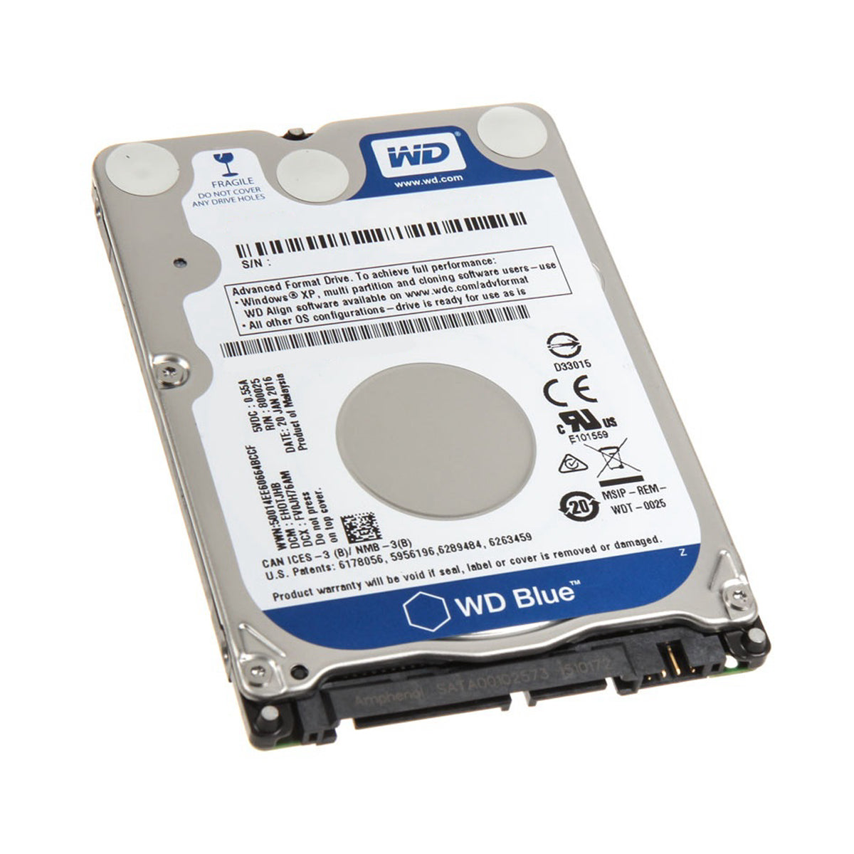 Western Digital Blue 1TB 2.5" Hard Drive