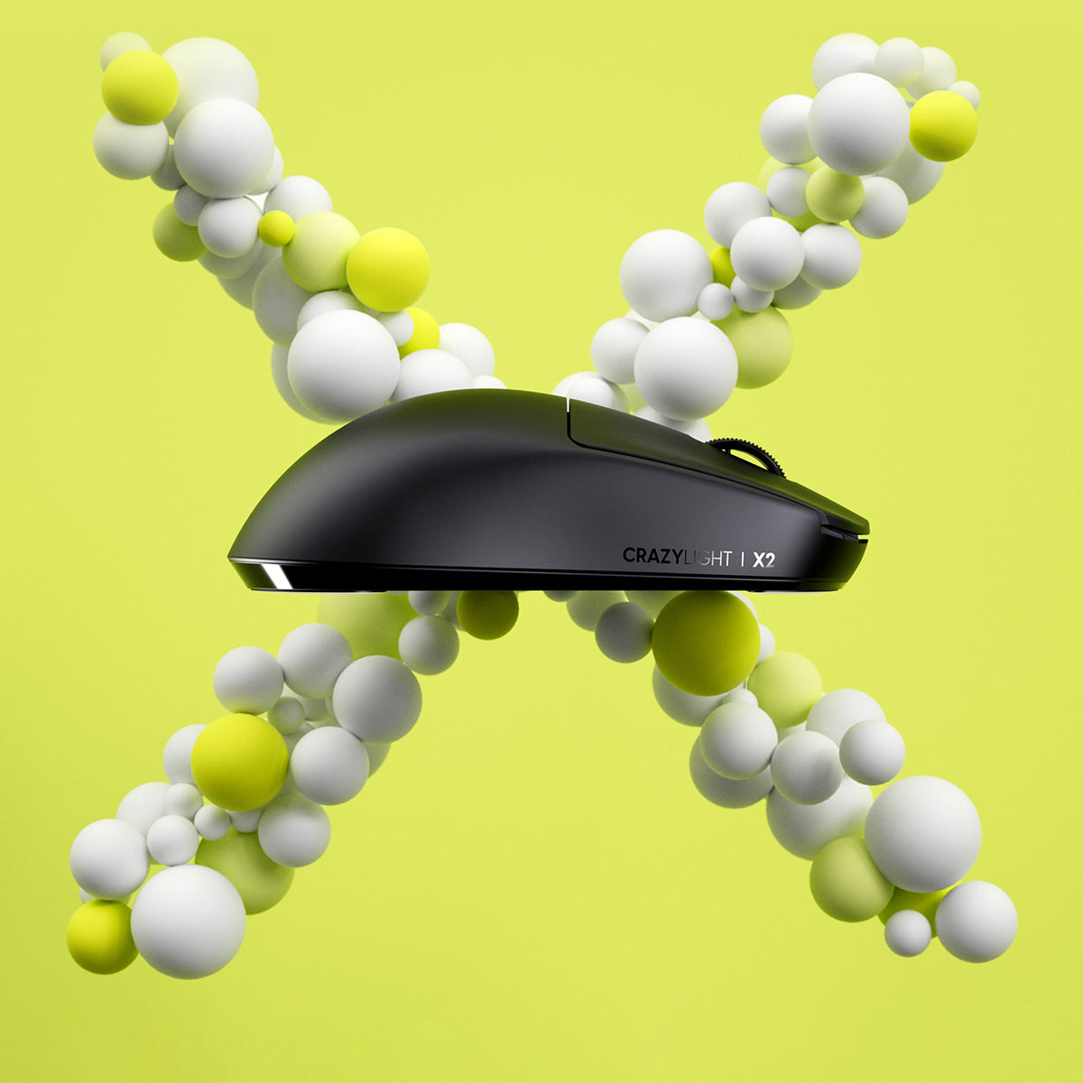 Pulsar X2 CrazyLight Wireless Gaming Mouse - Jet Black