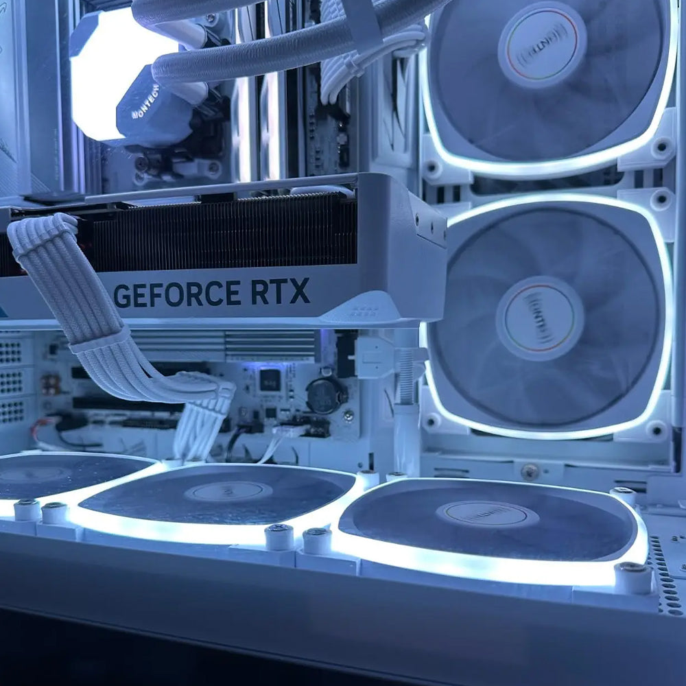 48mm-80mm Adjustable Aluminum Graphic Card Support - White