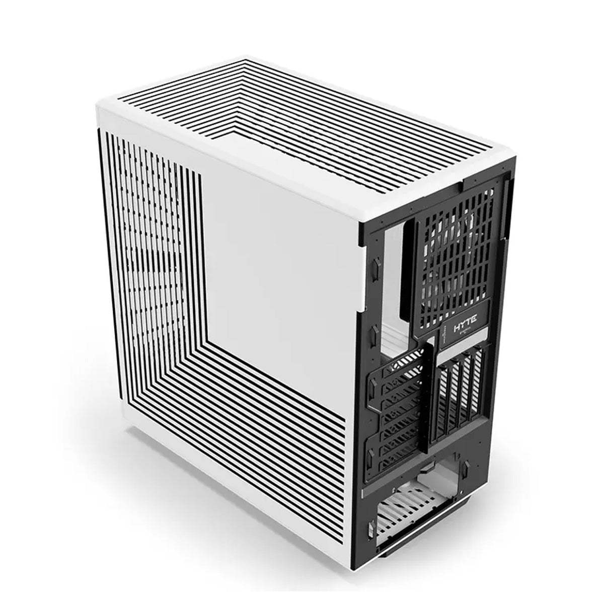 Hyte Y40 Tempered Glass Mid Tower Case - White and Black
