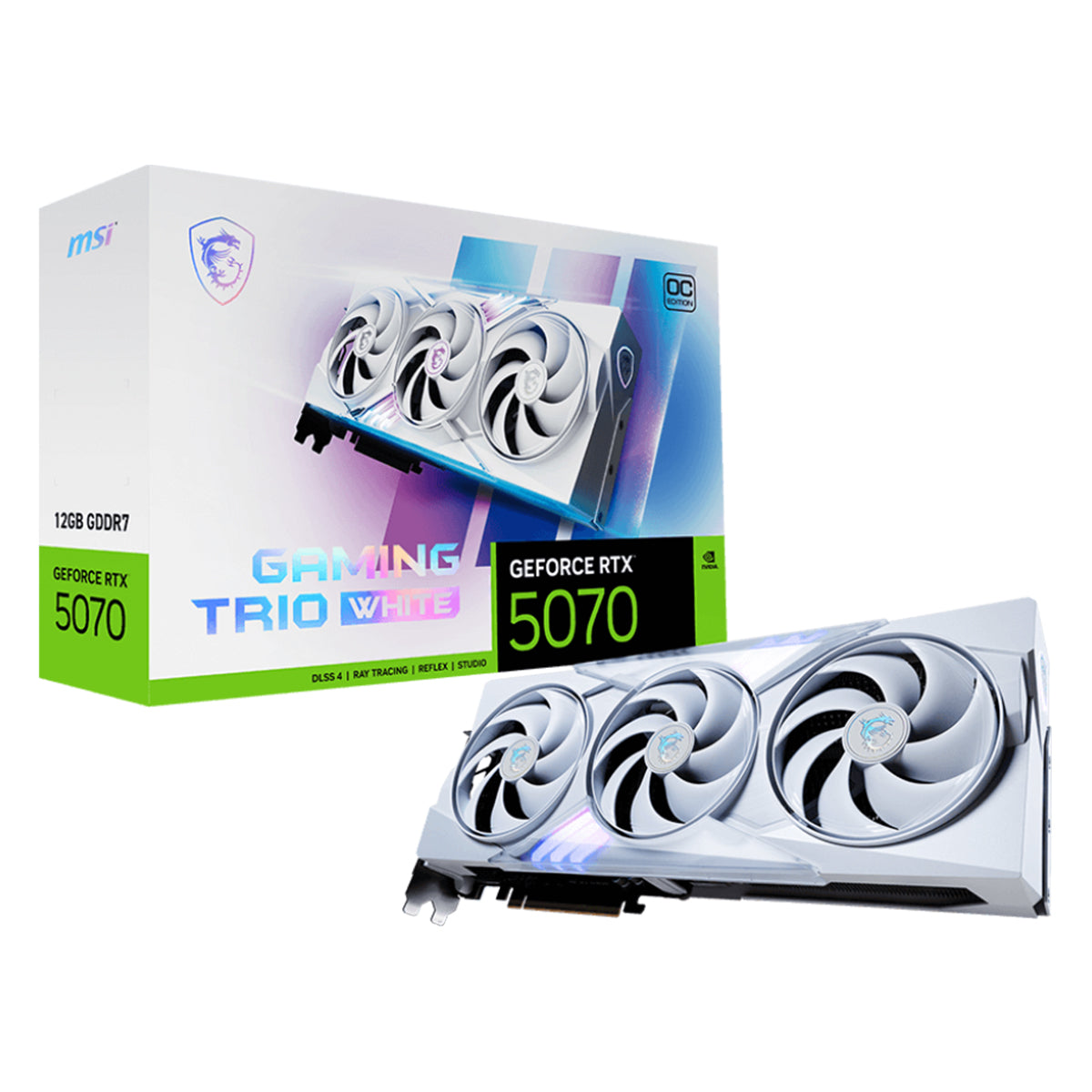 MSI GeForce RTX 5070 GAMING TRIO OC WHITE 12GB Graphics Card