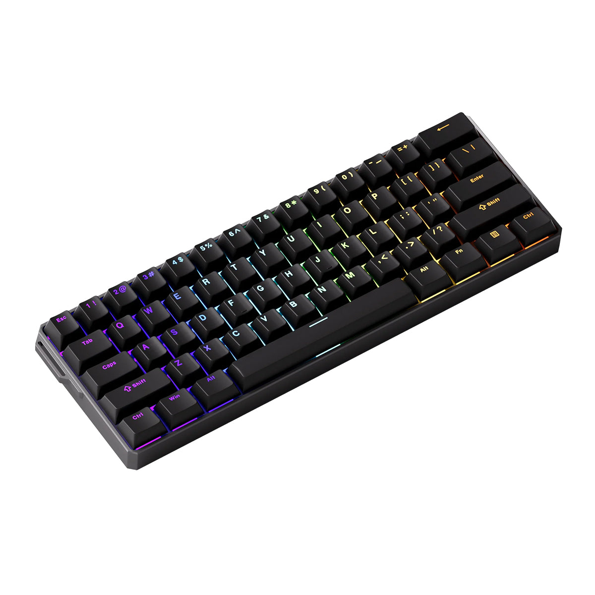 Akko Monsgeek Fun60 Ultra 60% Wireless TMR Aluminium Gaming Keyboard Black - Glare Magnetic Switch