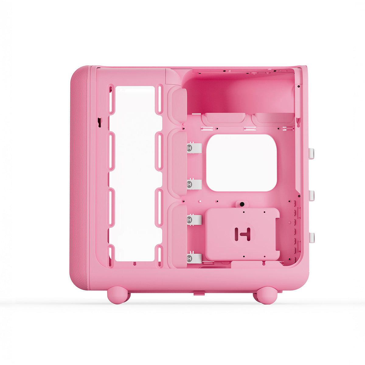 Hyte X50 Tempered Glass ATX Mid Tower Case - Strawberry Milk